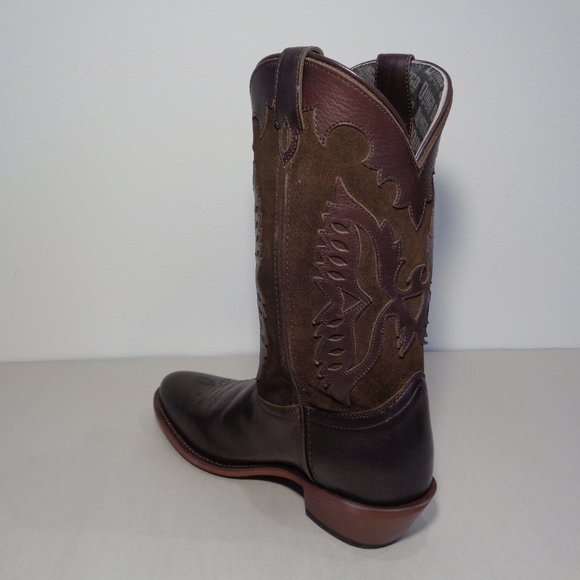 Dingo Size 10 M  SILVERLAKE Brown Leather Cowboy Western Boots New Men's Shoes - Picture 9 of 14